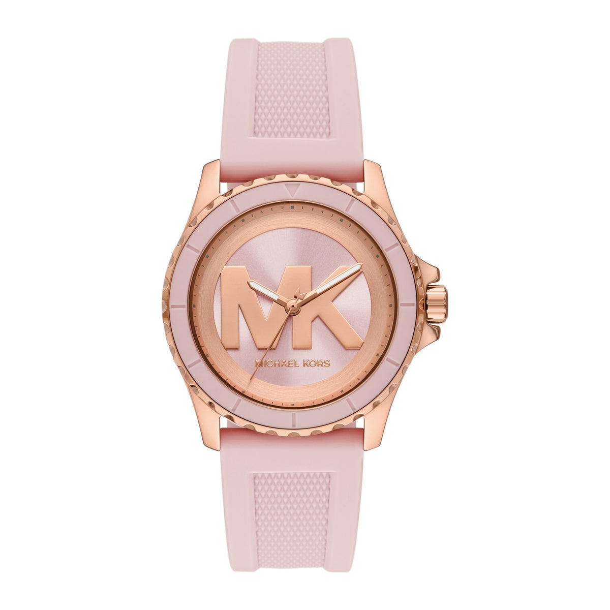 Michael Kors Pink MK logo, silicone strap