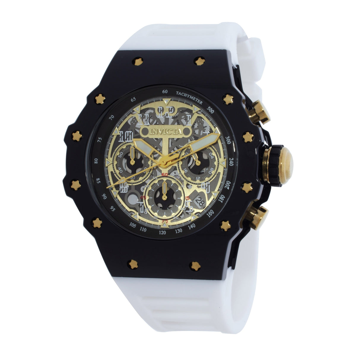 Invicta Racing Vaulthan men’s 44mm, white