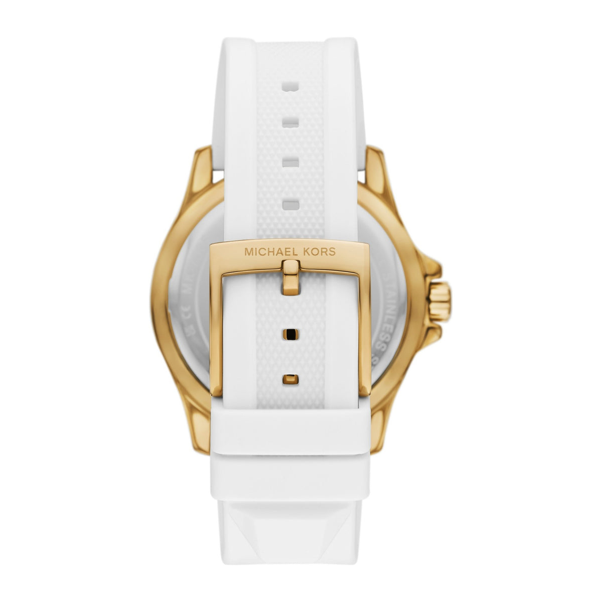 Michael Kors White MK logo, silicone strap - view 2