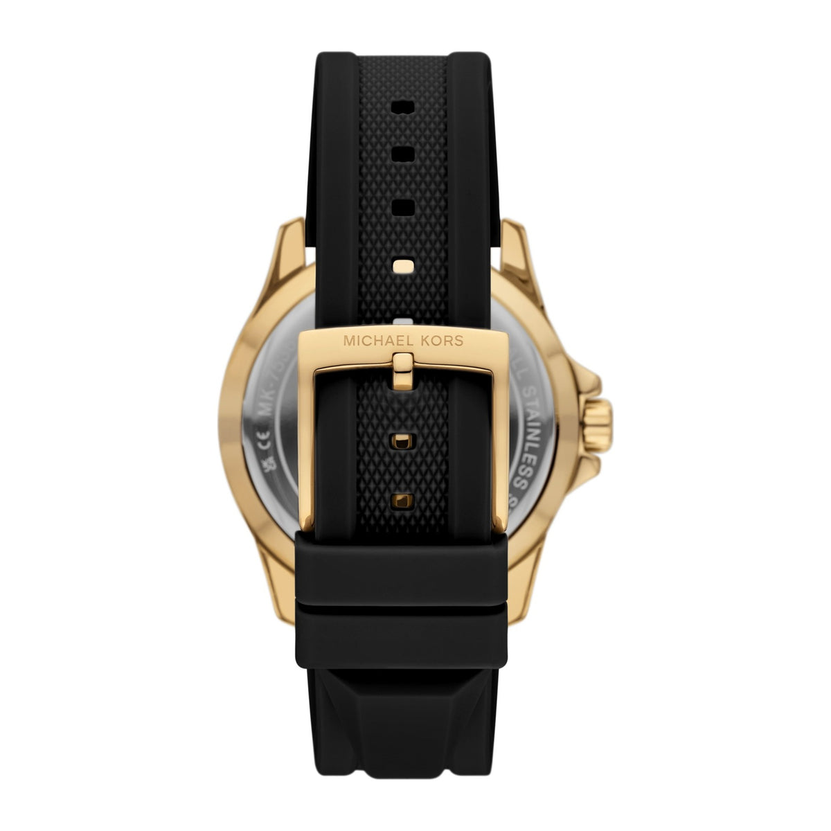 Michael Kors Black MK logo, silicone strap - view 2
