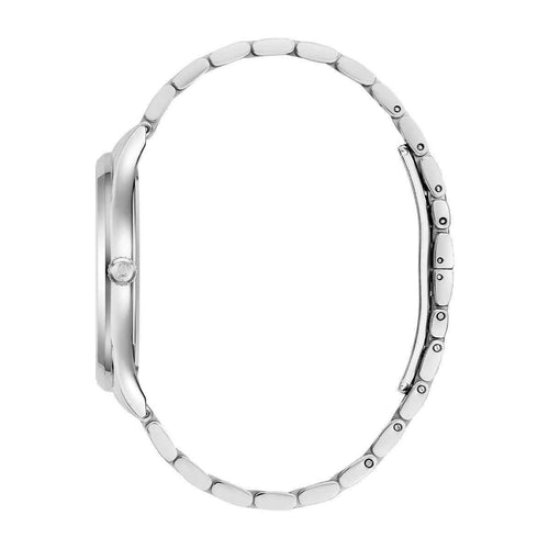 Bulova Men's white dial, steel bracelet, date - view 2
