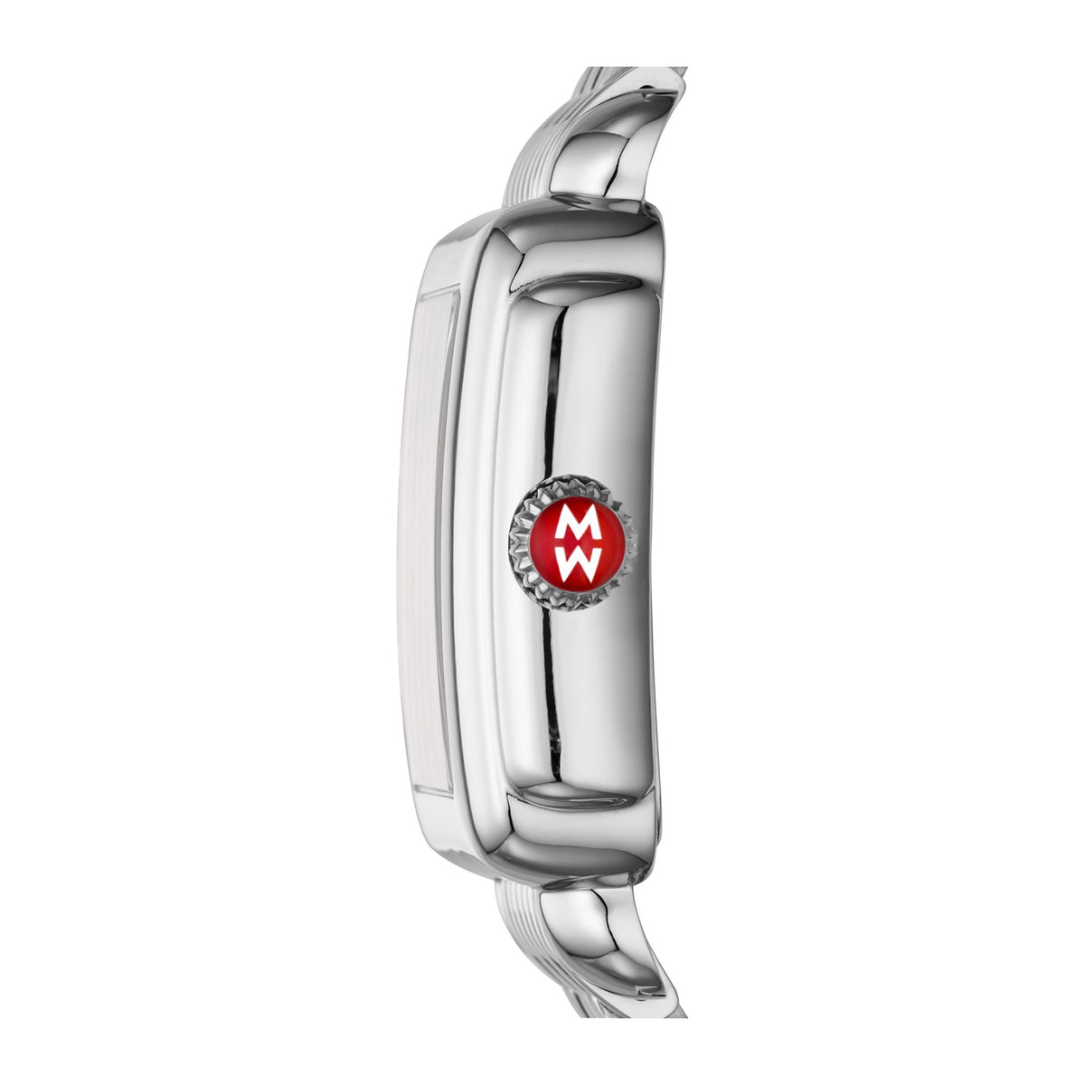 Michele Deco II stainless, white dial, diamond-set frame - view 2