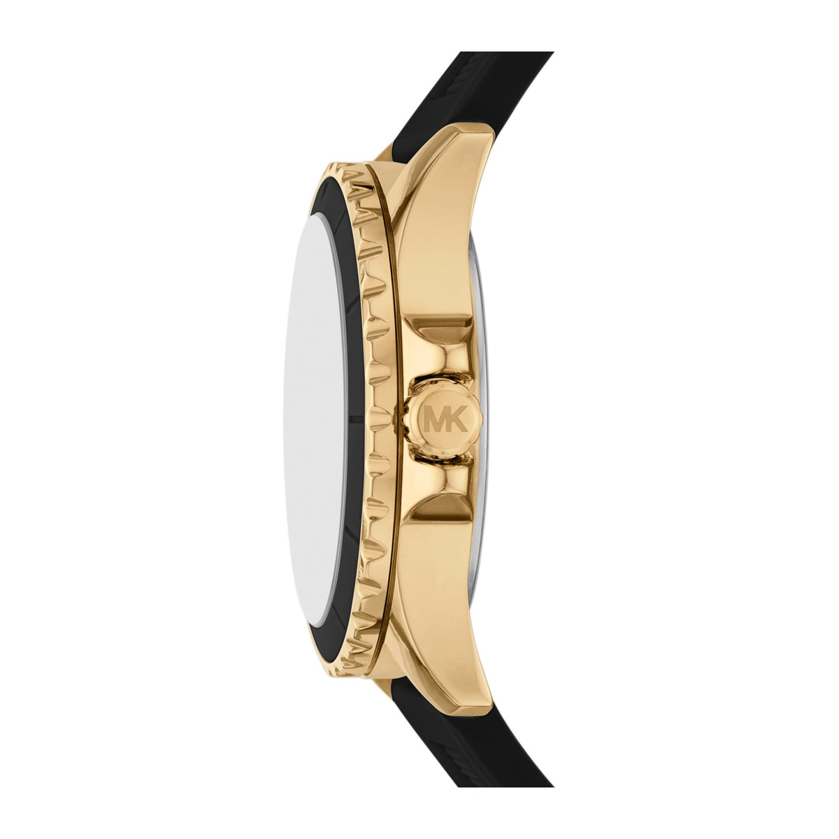 Michael Kors Black MK logo, silicone strap - view 3