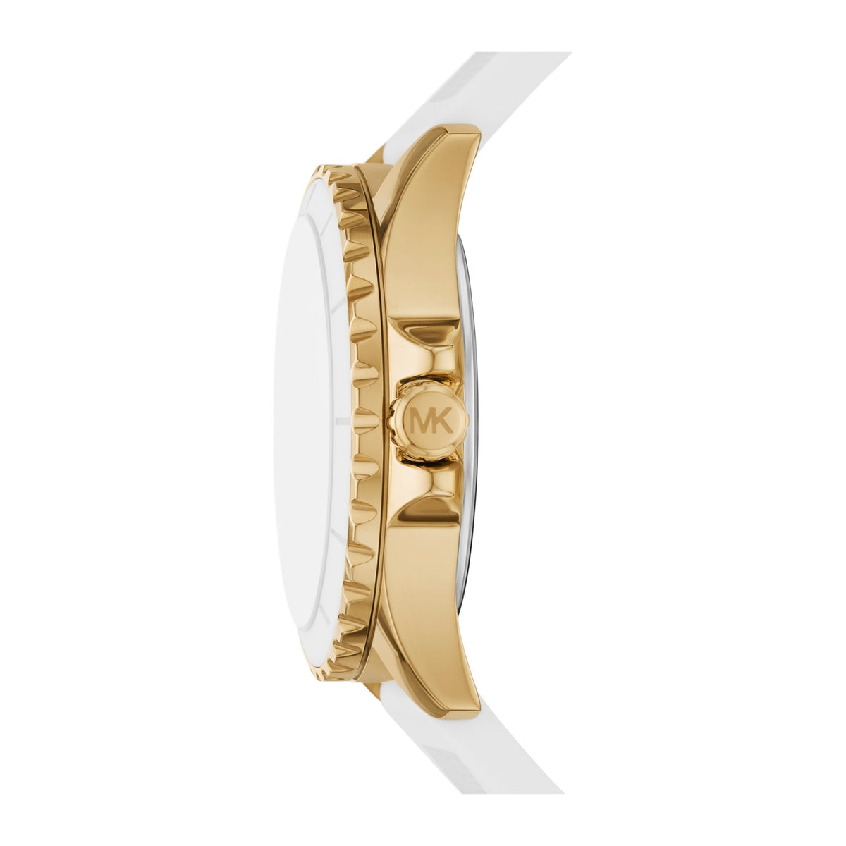 Michael Kors White MK logo, silicone strap - view 3