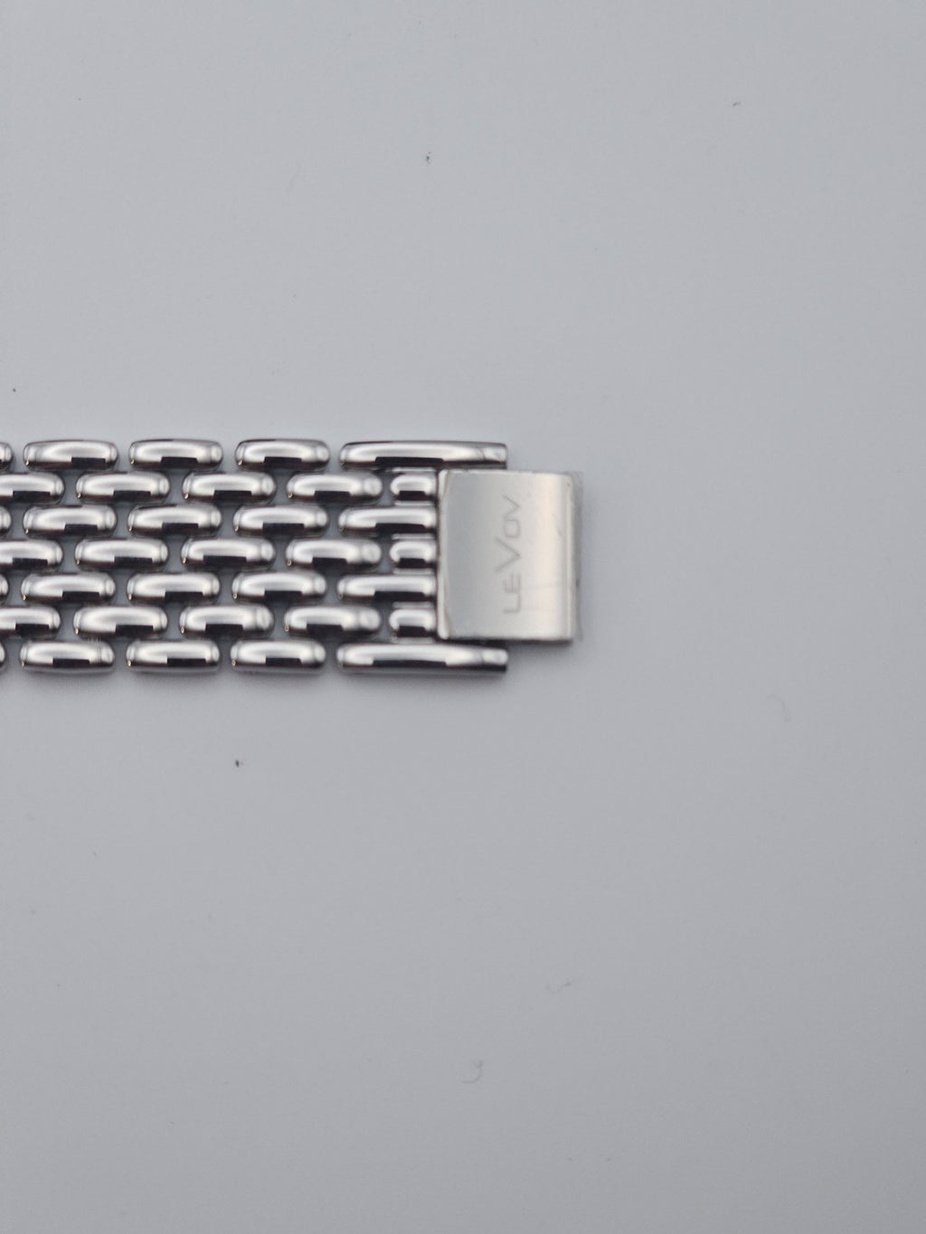 LeVov Silver-tone, silver dial, stone-set bezel - view 3