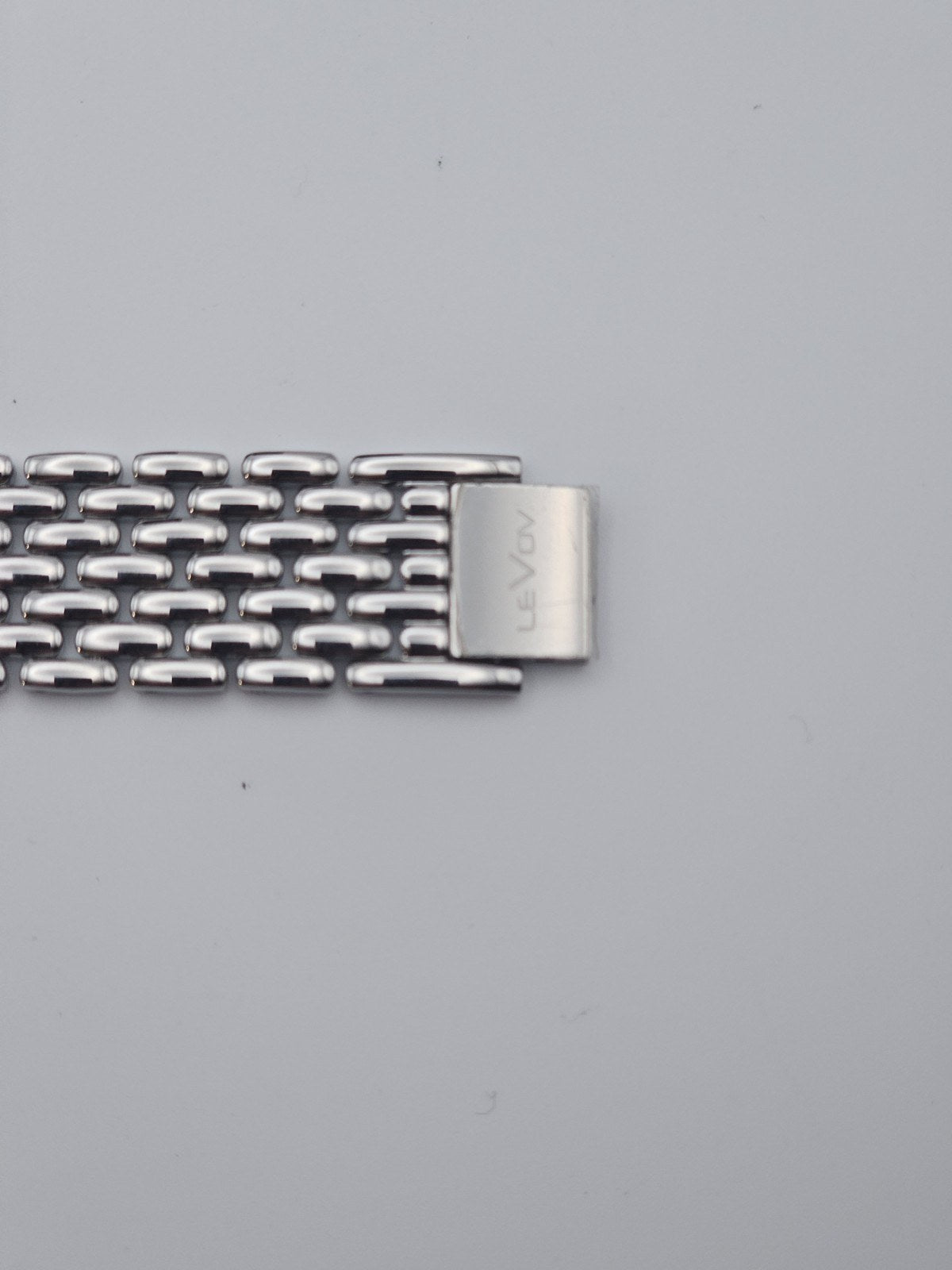 LeVov Silver-tone, silver dial, stone-set bezel - view 3