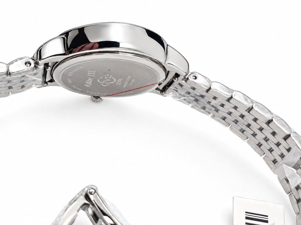 GV2 by Gevril Women's mother-of-pearl dial, diamond accents - view 7