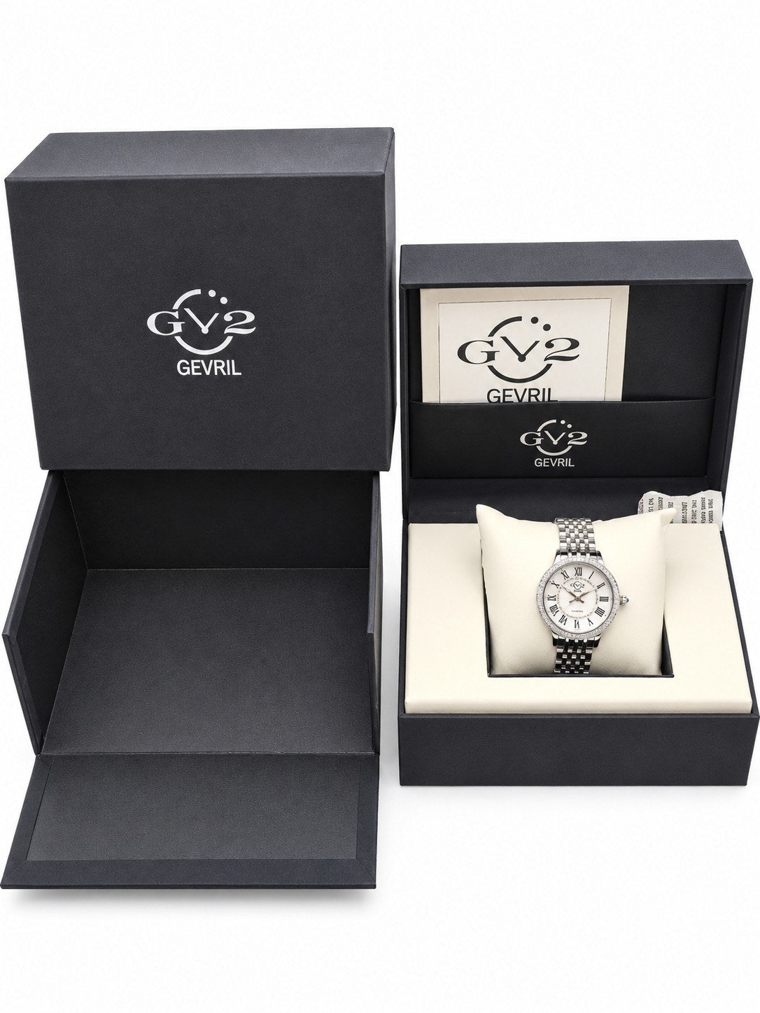 GV2 by Gevril Women's mother-of-pearl dial, diamond accents - view 8