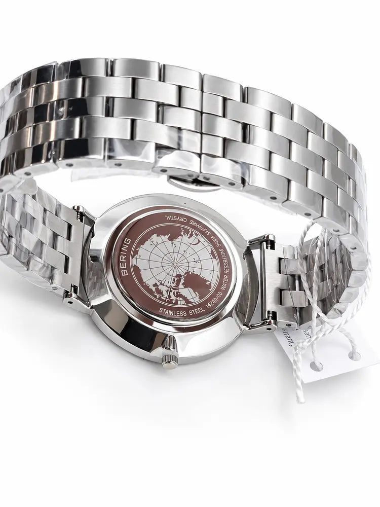 Bering Classic 40mm, white dial, day & date