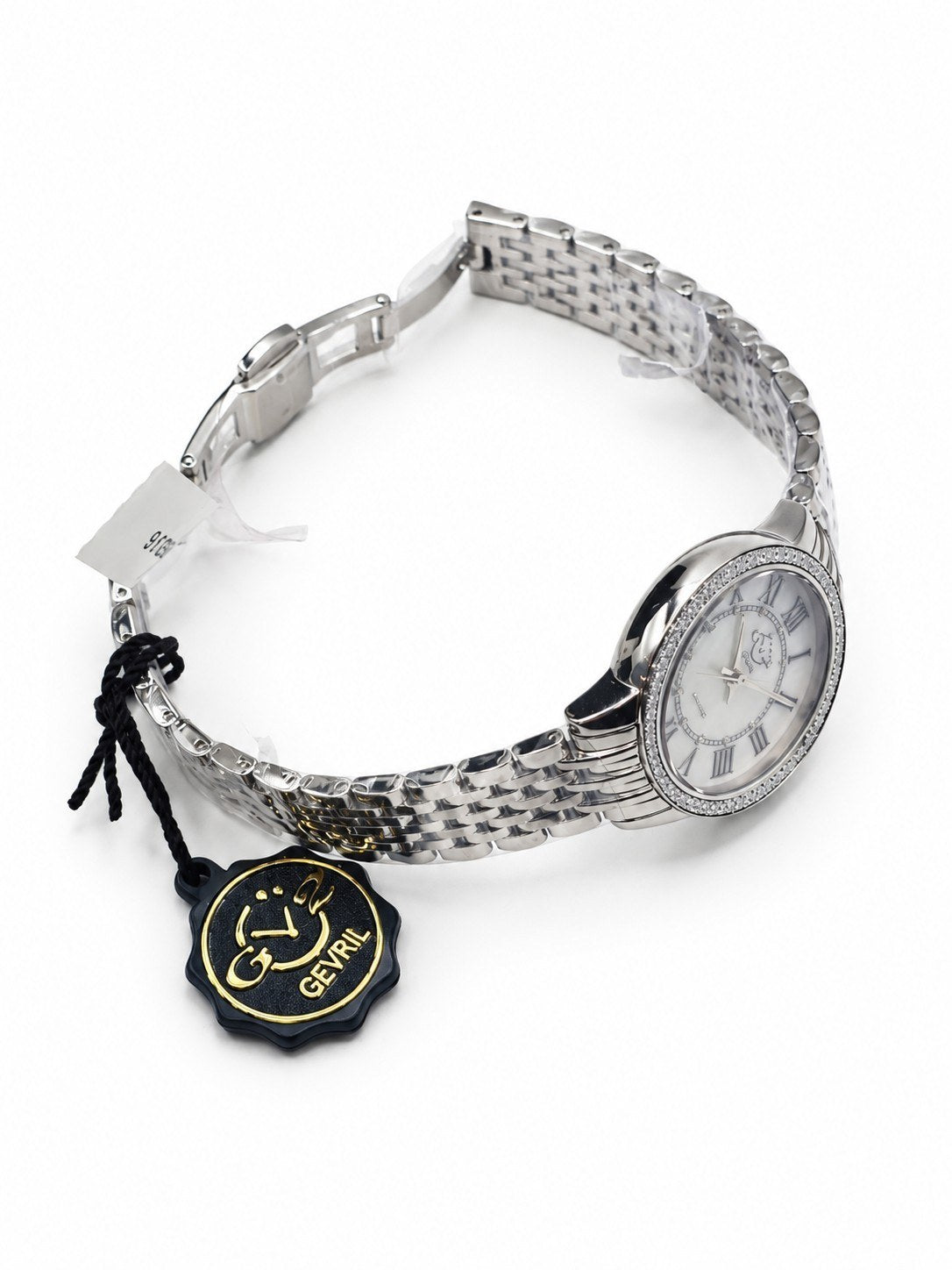 GV2 by Gevril Women's mother-of-pearl dial, diamond accents - view 15