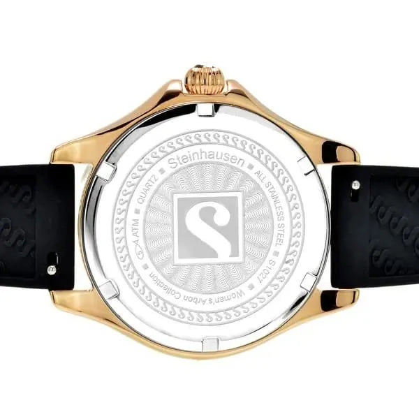 Steinhausen Arbon S1027 women’s, rose gold & black silicone