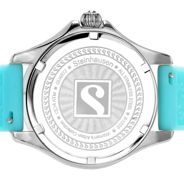 Steinhausen Arbon S1020 women’s, silver, light blue silicone
