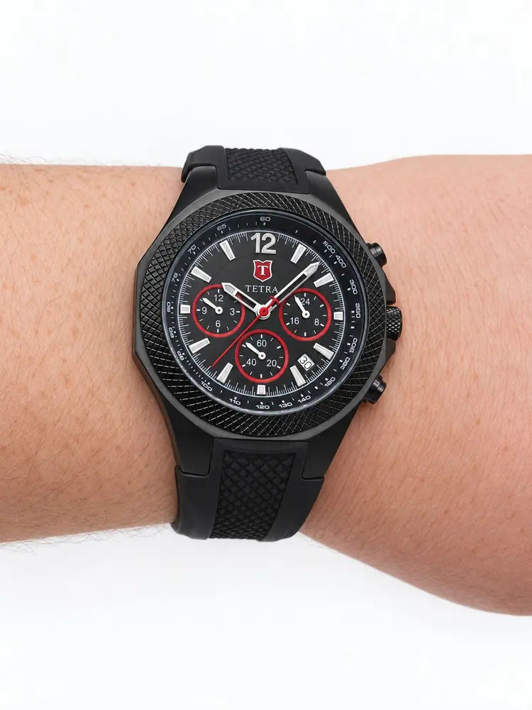 Tetra Torino Aventura chronograph, rubber strap