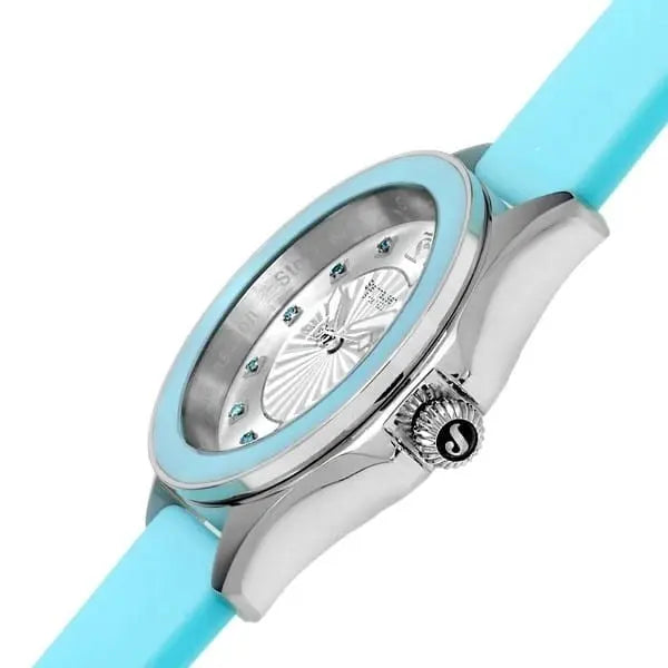 Steinhausen Arbon S1020 women’s, silver, light blue silicone