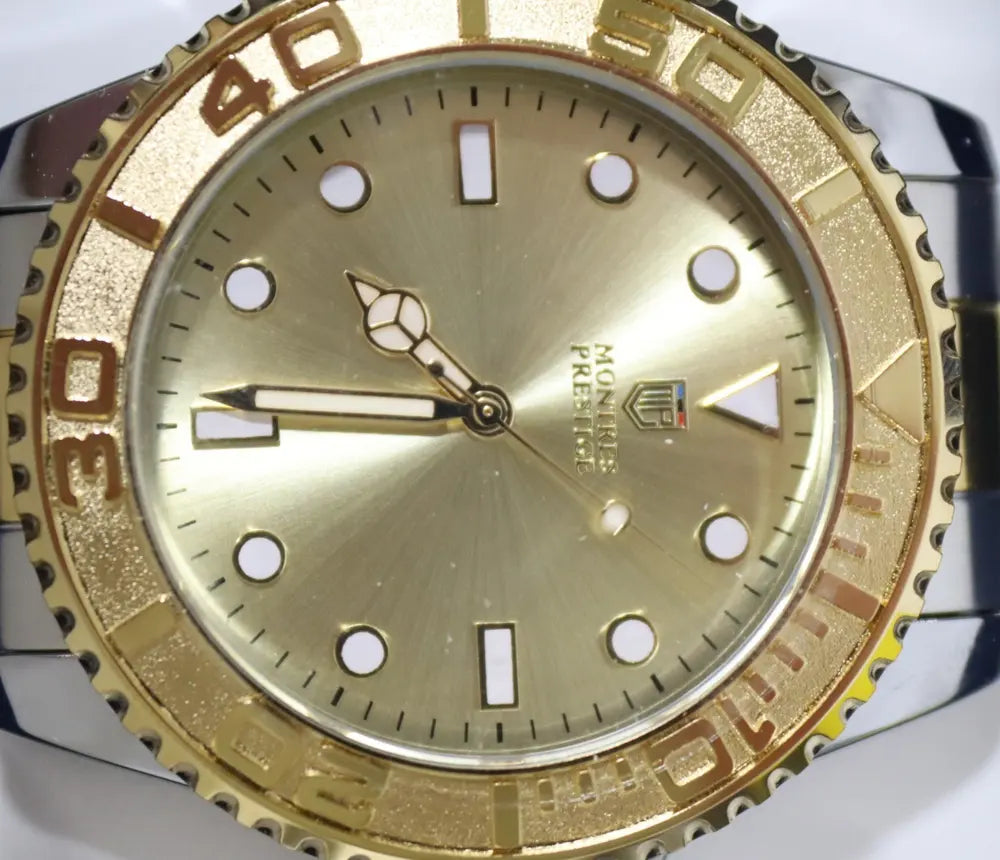 Montres Prestige MPW-0264 two-tone gold diver style, men’s