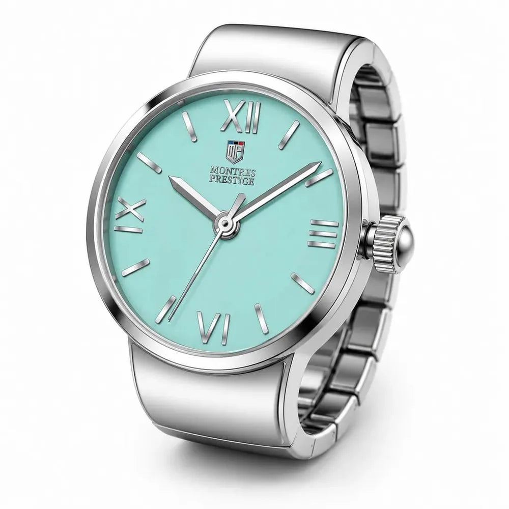Montres Prestige Turquoise ring watch