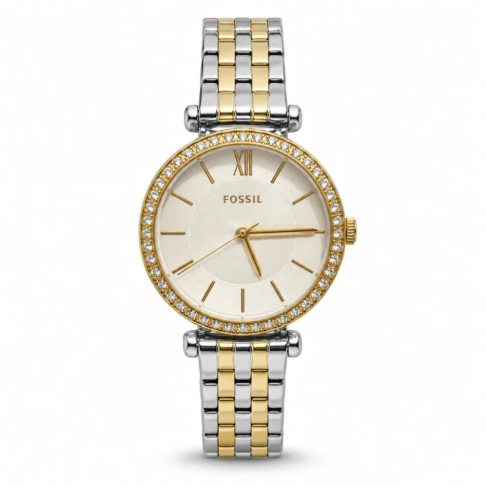 Fossil Two-tone crystal bezel