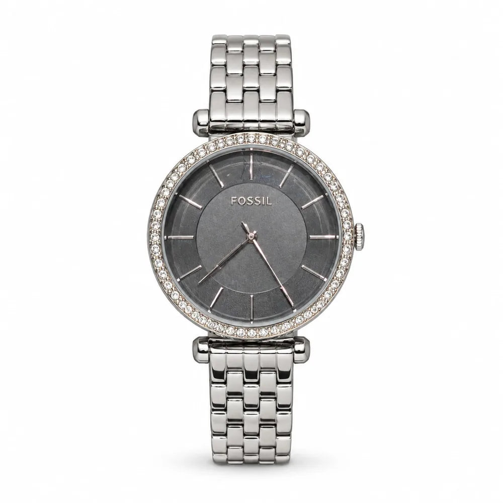 Fossil Silver link, grey dial