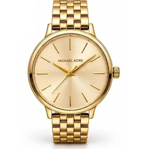 Michael Kors Slim gold, plain champagne dial