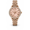 Michael Kors Rose-gold, crystal bezel, rose dial