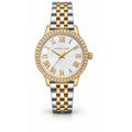 Michael Kors Two-tone, crystal bezel, white dial