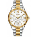 Fossil Two-tone multifunction, fluted bezel