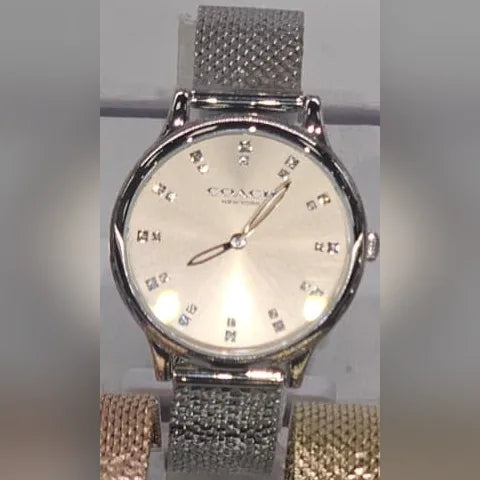 Coach Silver mesh, silver dial