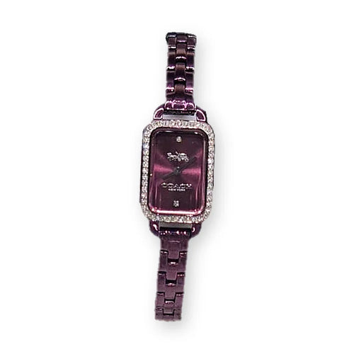 Coach Plum rectangle, crystal bezel