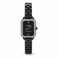 Coach Black rectangle, crystal bezel