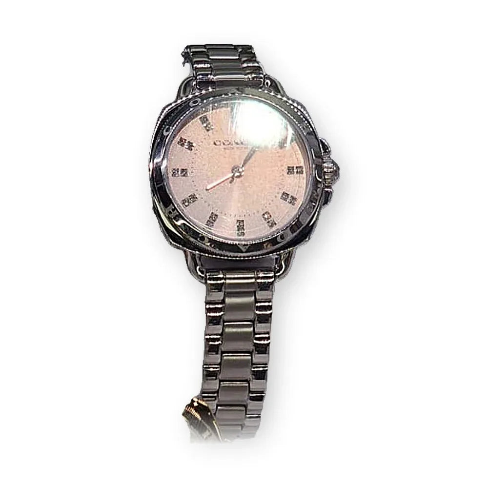 Coach Silver cushion, blush dial