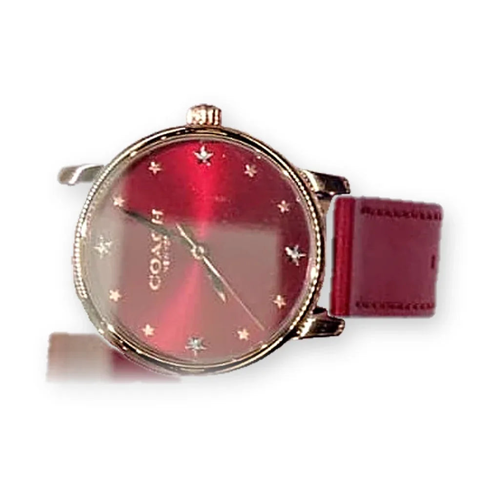 Coach Red dial, red leather