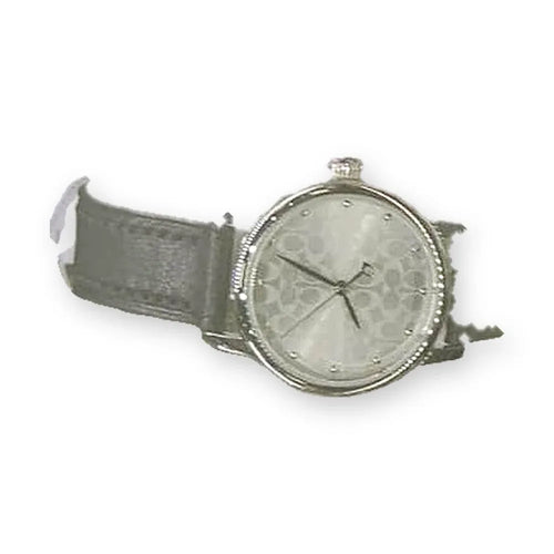 Coach Grey logo dial, grey signature strap