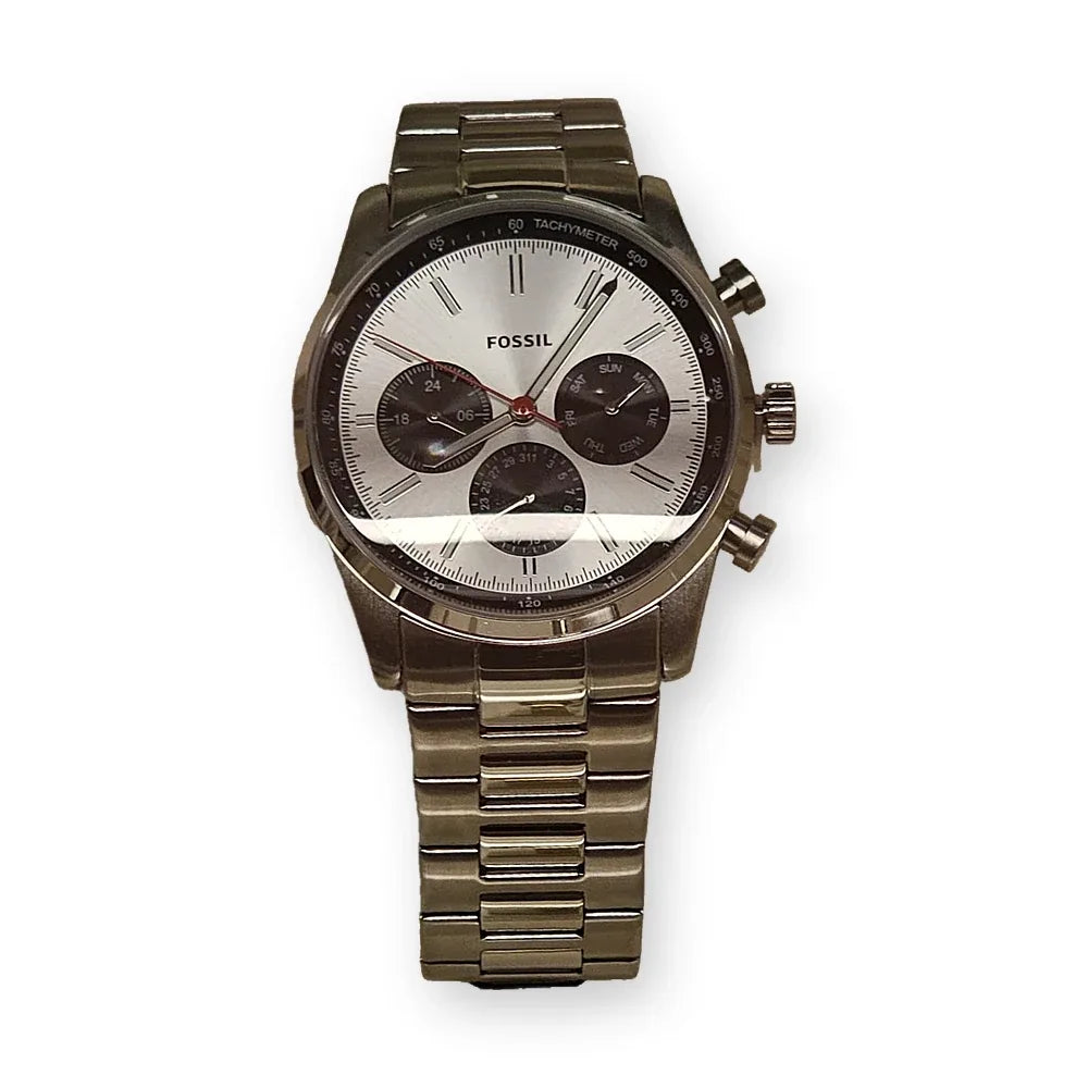 Fossil Silver chronograph, tachymeter