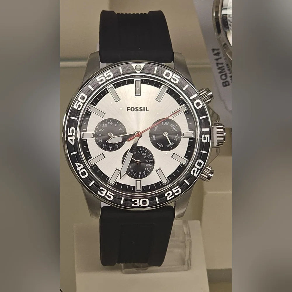 Fossil Sport multifunction, black silicone