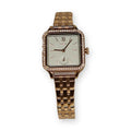 Fossil Rose-gold square, crystal bezel