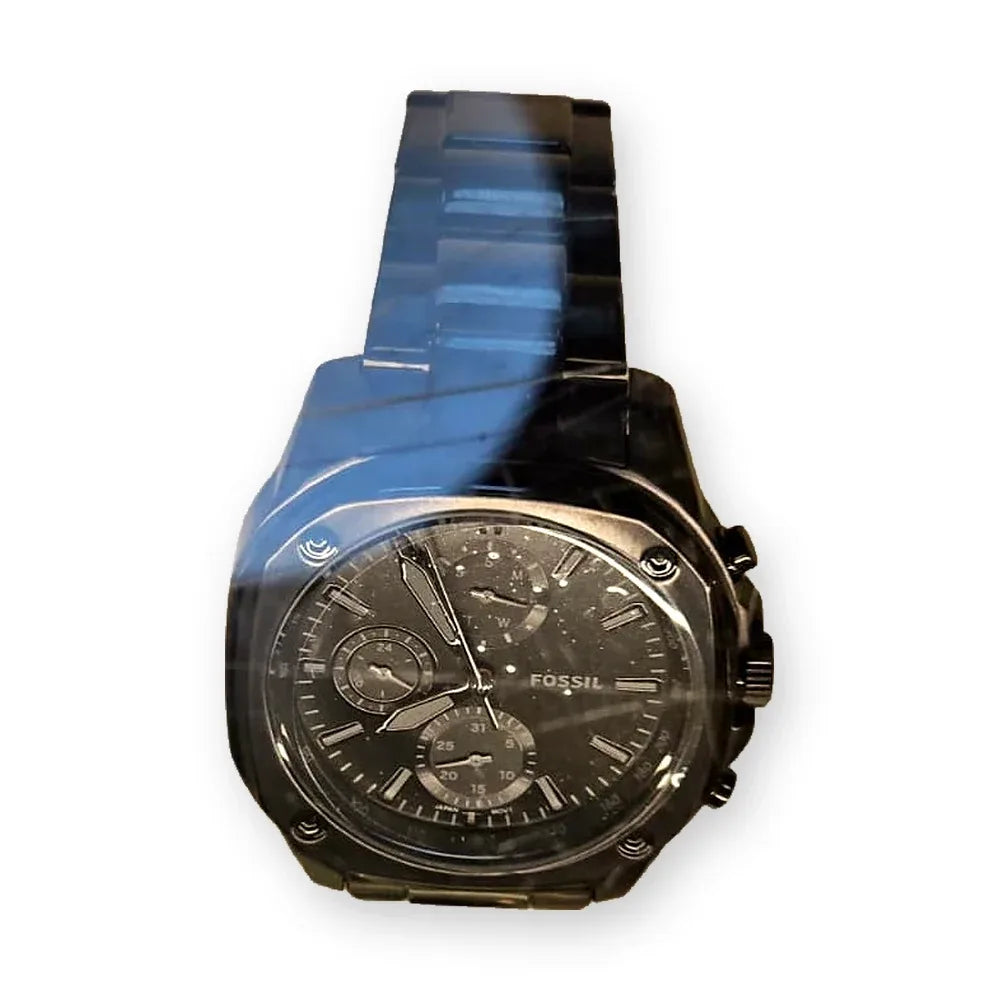 Fossil Smoke chronograph, octagonal case