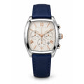 Michele Relevé Sport chronograph, white dial, navy strap