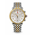 Michele CSX two-tone, mother-of-pearl dial, diamond-set markers