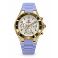 Michele Tahitian, gold-tone, lavender strap