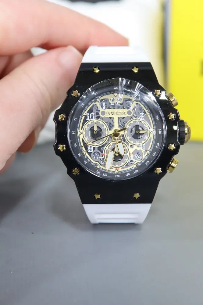 Invicta Racing Vaulthan men’s 44mm, white