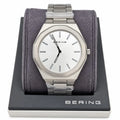 Bering Classic, silver dial, steel bracelet