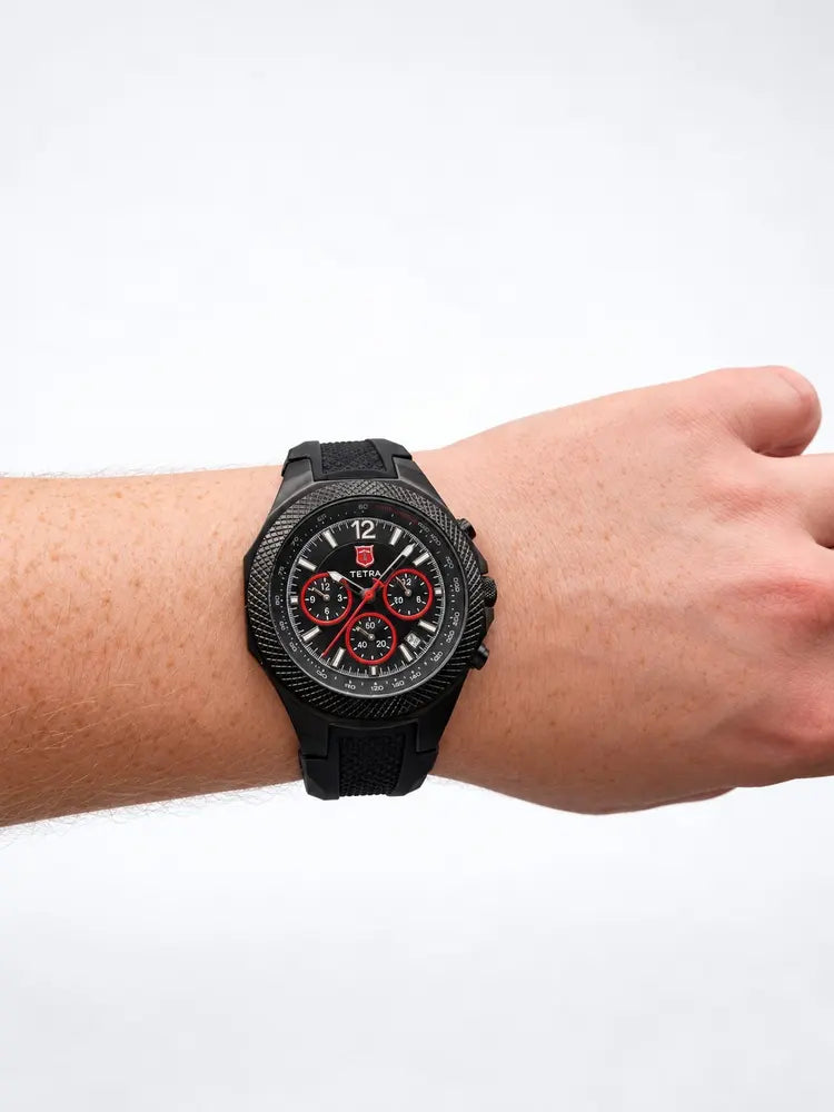 Tetra Torino Aventura chronograph, rubber strap
