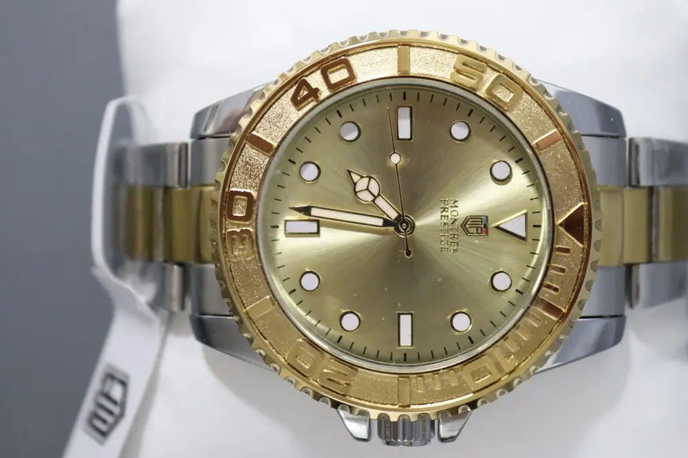 Montres Prestige MPW-0264 two-tone gold diver style, men’s