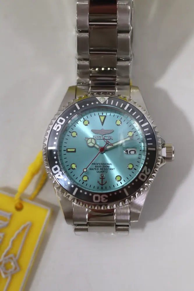 Invicta Men’s 37.5mm steel, light blue dial (50145)