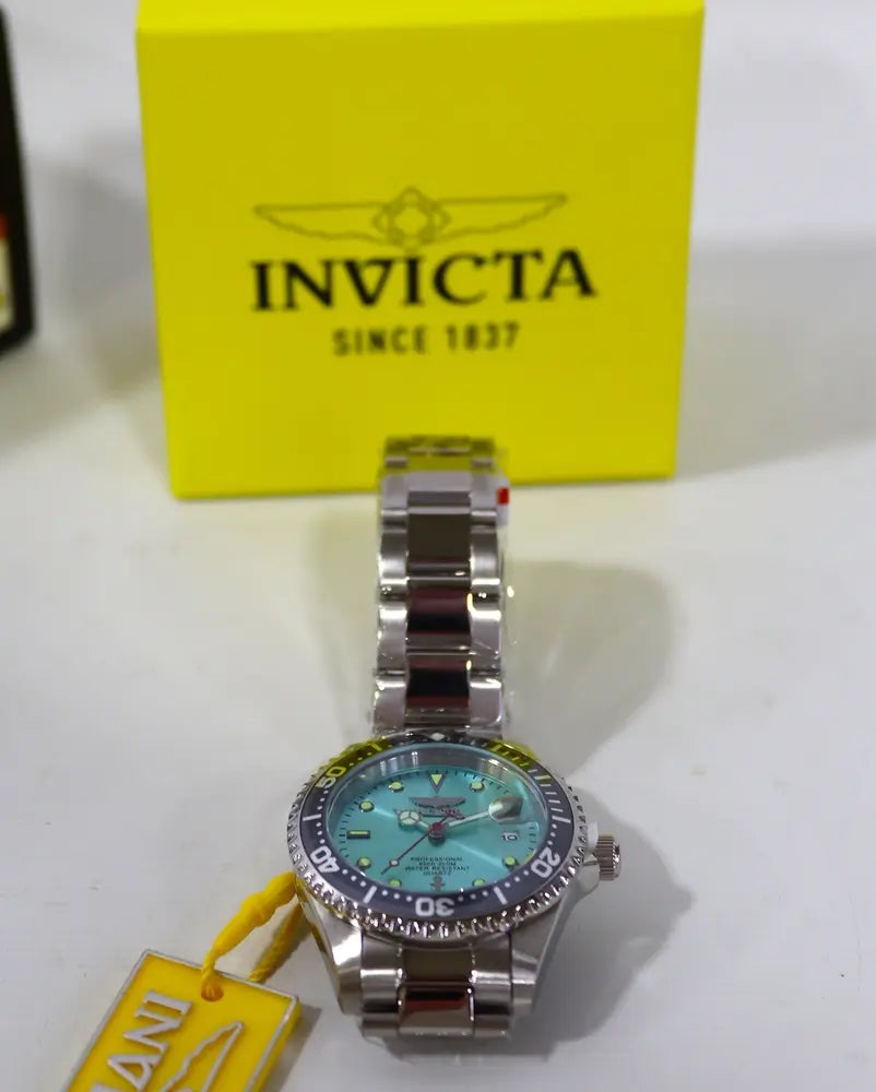 Invicta Men’s 37.5mm steel, light blue dial (50145)