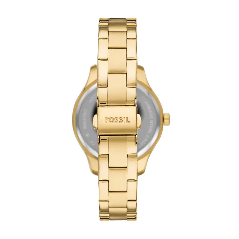 Fossil Gold multifunction, grey dial