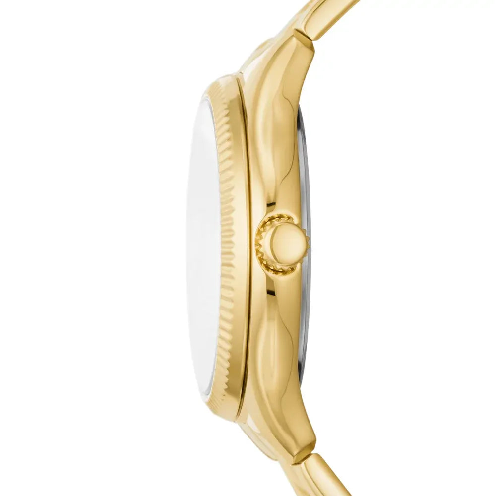 Fossil Gold multifunction, grey dial