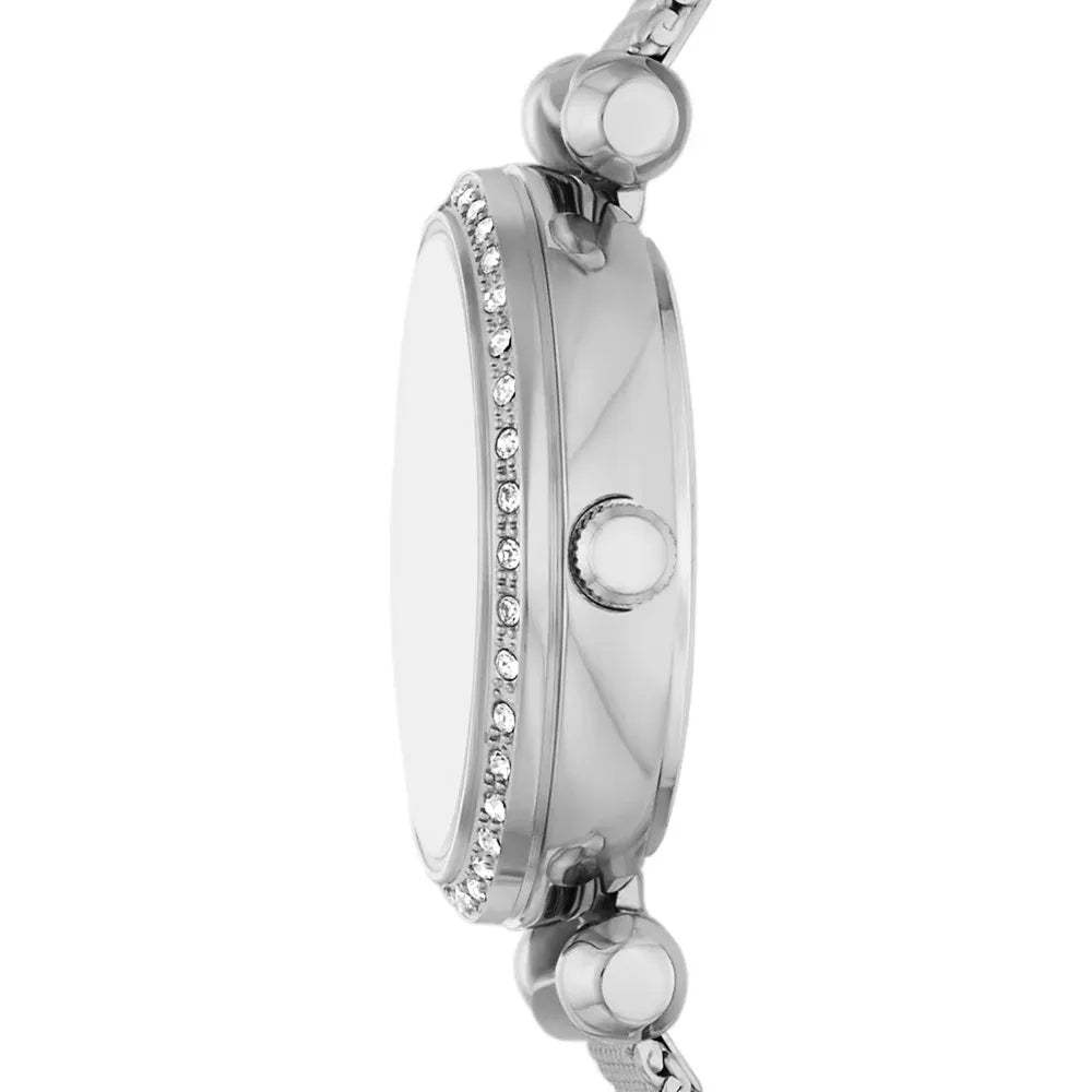 Fossil Silver mesh, mother-of-pearl dial