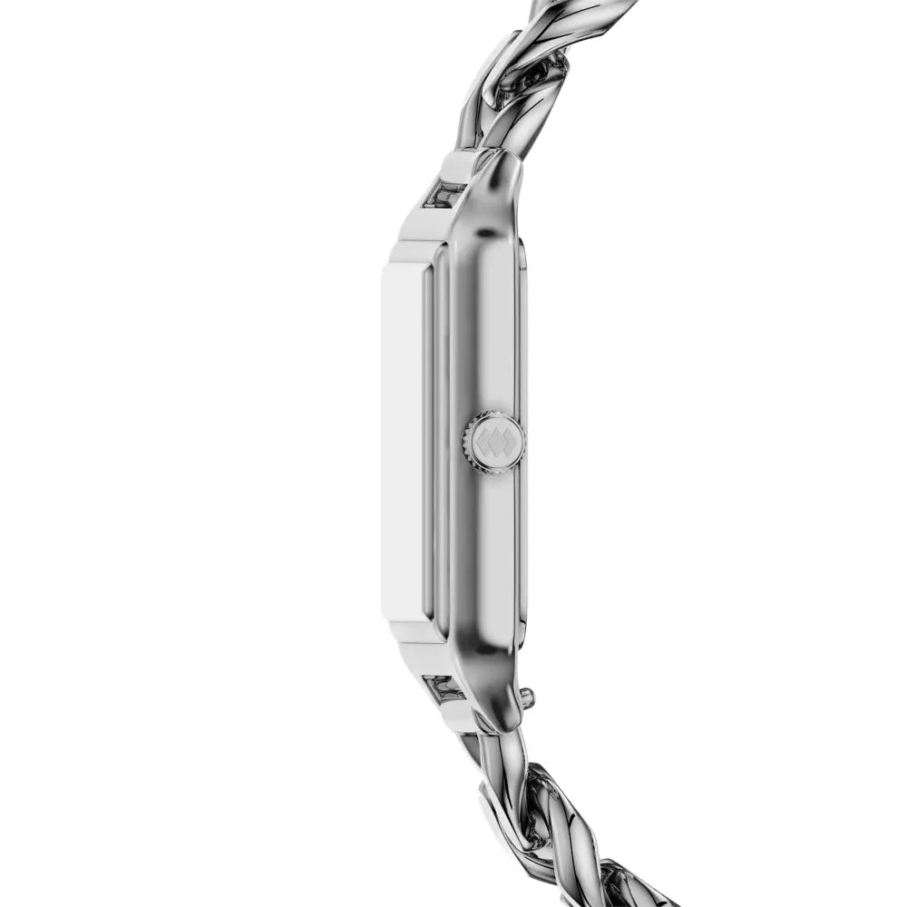 Fossil Silver rectangle, chain bracelet