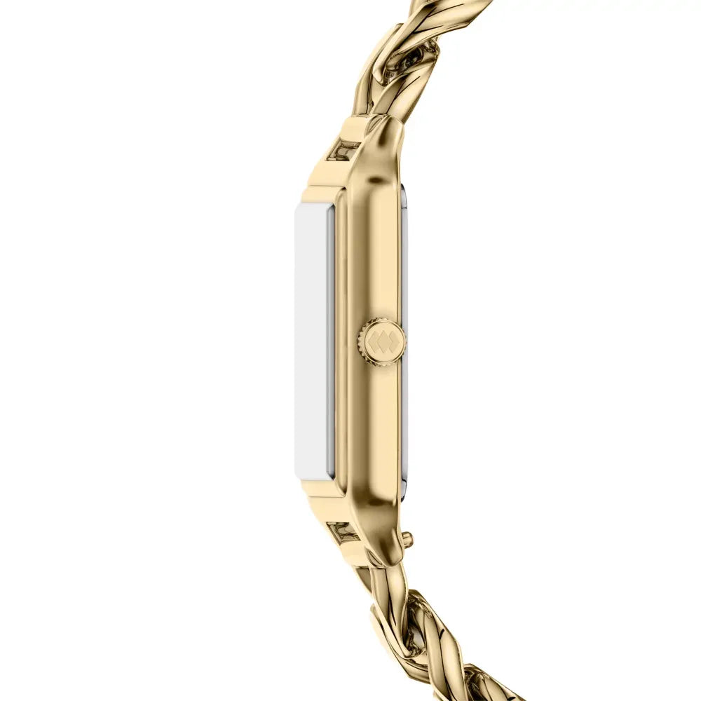 Fossil Gold rectangle, chain bracelet